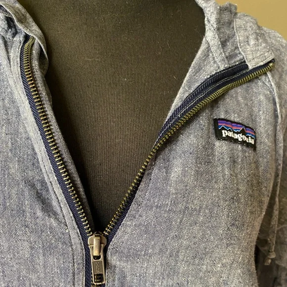 Patagonia Chambray zip up size M - Picture 4 of 5